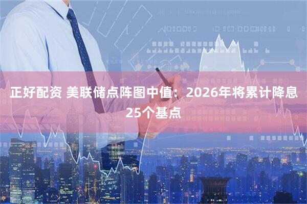 正好配资 美联储点阵图中值:2026年将累计降息25个基点