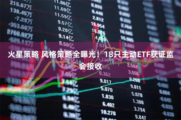 火星策略 风格策略全曝光！18只主动ETF获证监会接收